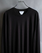 "BOTTEGA VENETA" High quality wool charcoal brown knit