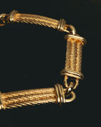 "Christian Dior" 70's-80's Sculptural twisted link bracelet
