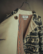 "THOM BROWNE" 2010's-20's Textured double breasted boucle coat