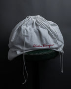 "Salvatore Ferragamo" Gancini motif design leather bowling bag