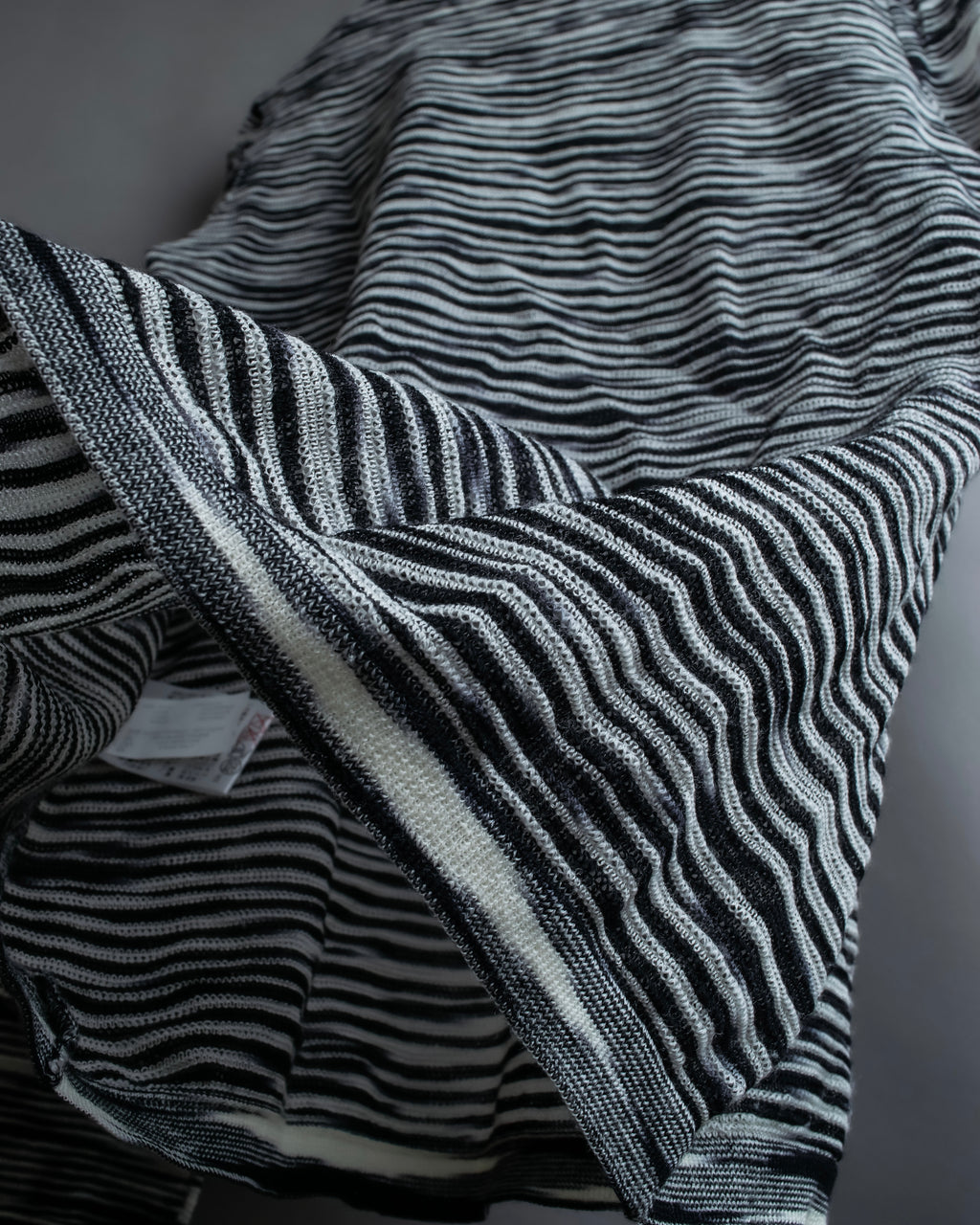 "MISSONI" Multi border pattern box silhouette knit