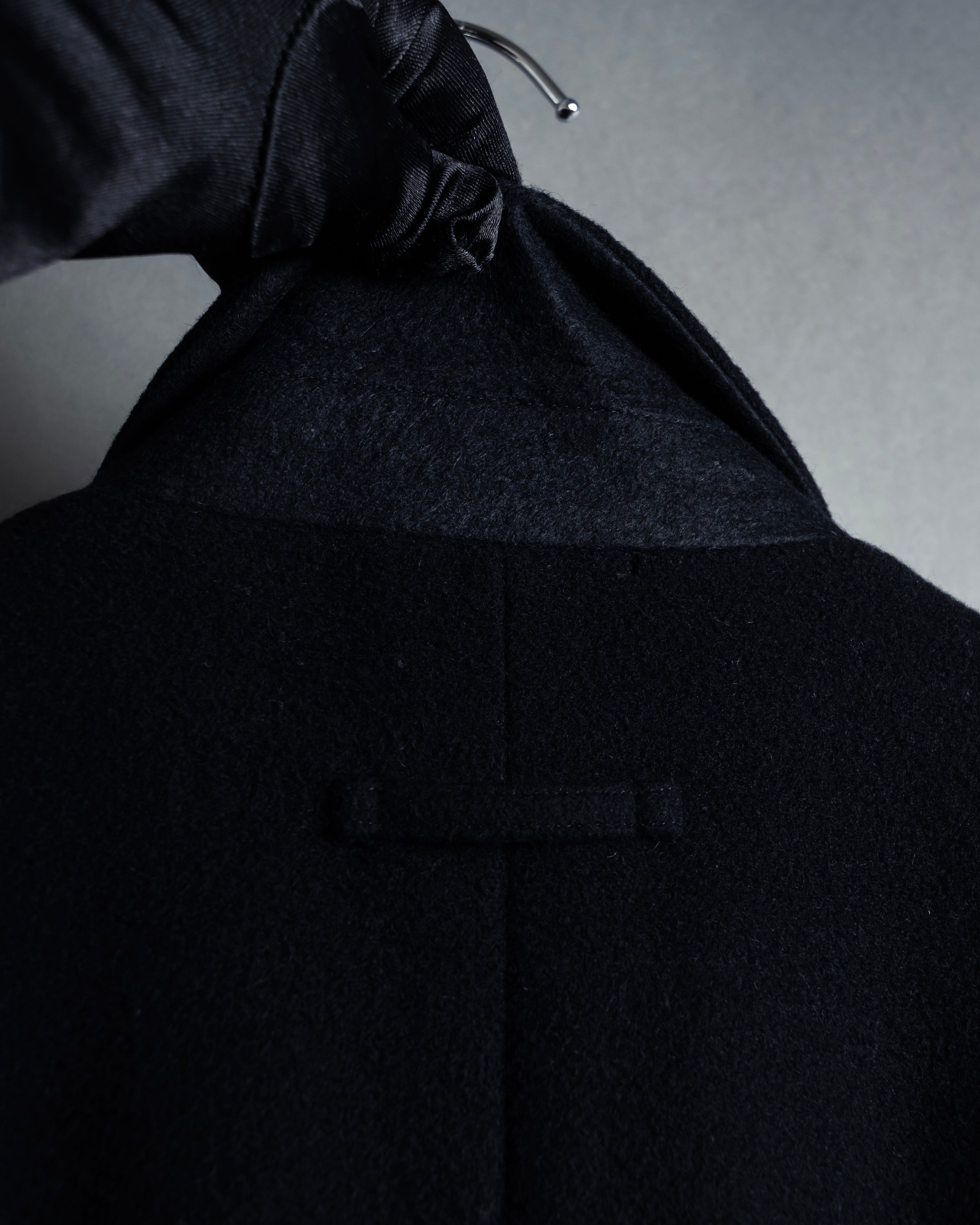 -SPECIAL- "JEAN PAUL GAULTIER"
 90's-00's Waist shape A-line silhouette black color super long coat