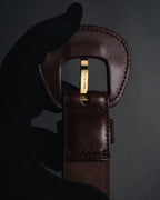 "Salvatore Ferragamo" 90’s-00’s Vara ribbon smooth leather belt