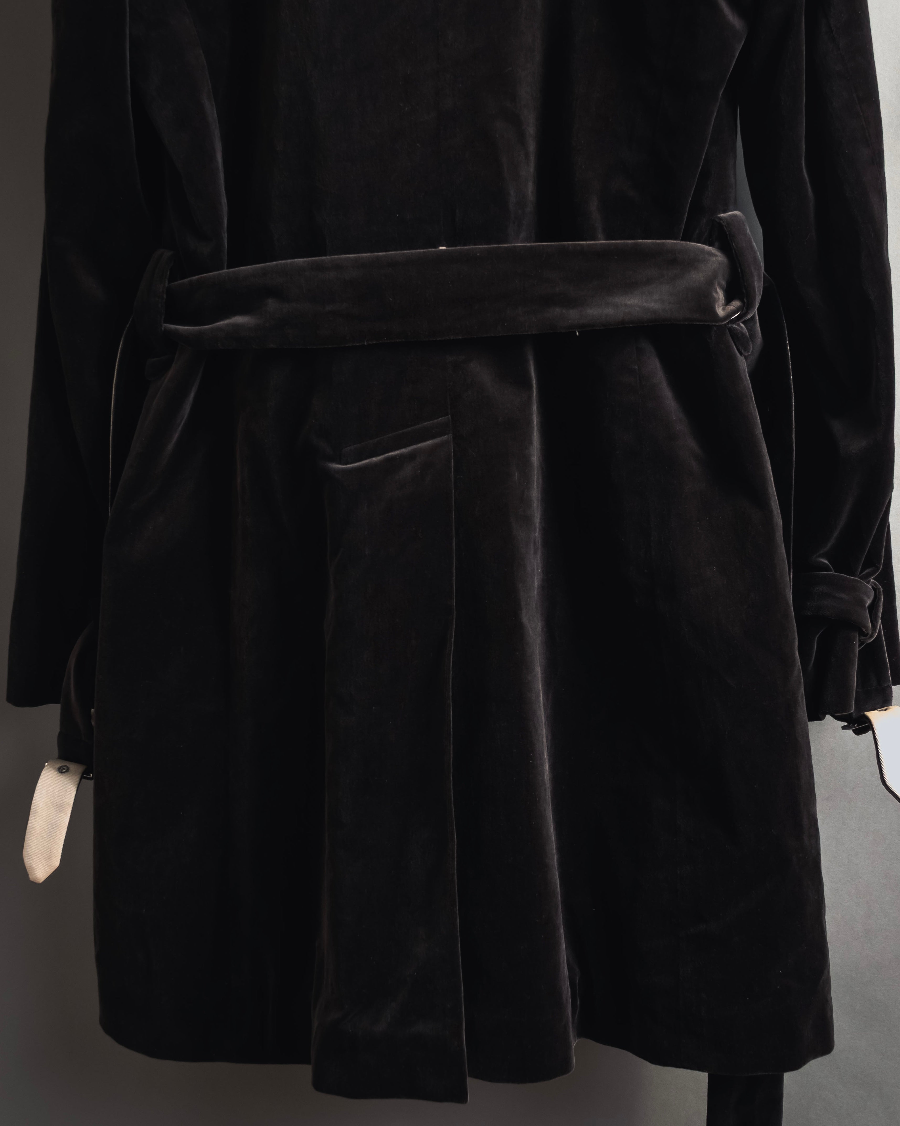 -SPECIAL- "JIL SANDER"
90’s-00’s Architectural cotton velvet belted coat