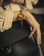 –SPECIAL– "CELINE" 90's Sculptural toggle chain bracelet