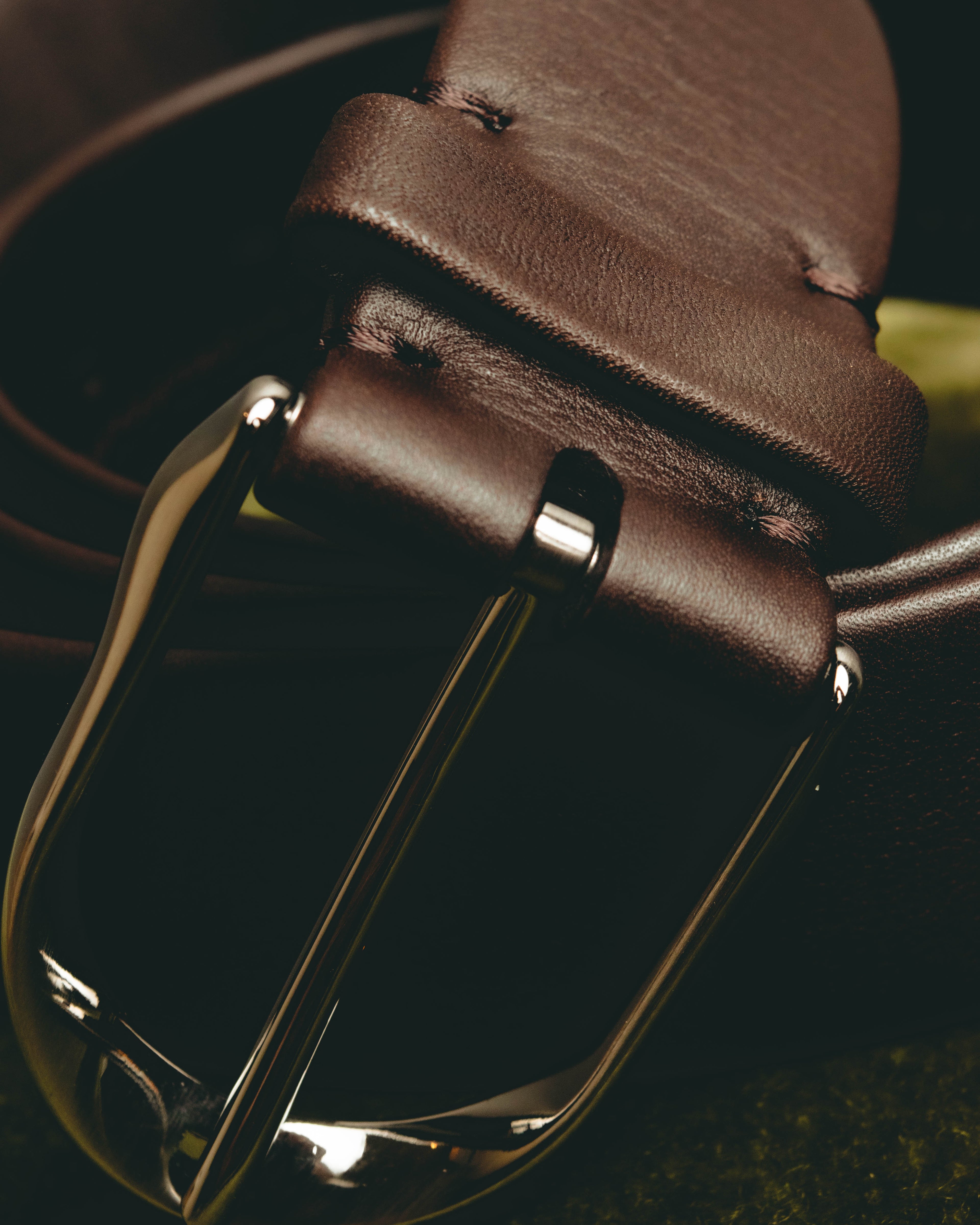 "Ermenegildo Zegna" Classic stitched leather belt