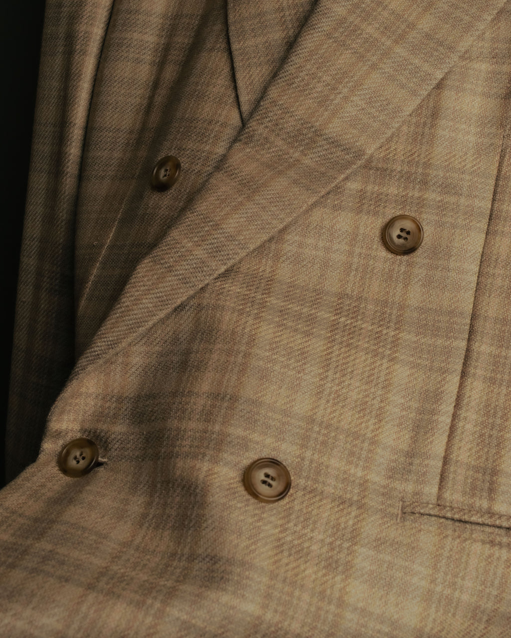 “Christian Dior MONSIEUR” 80’s-90’s Silk blend checked double breasted blazer
