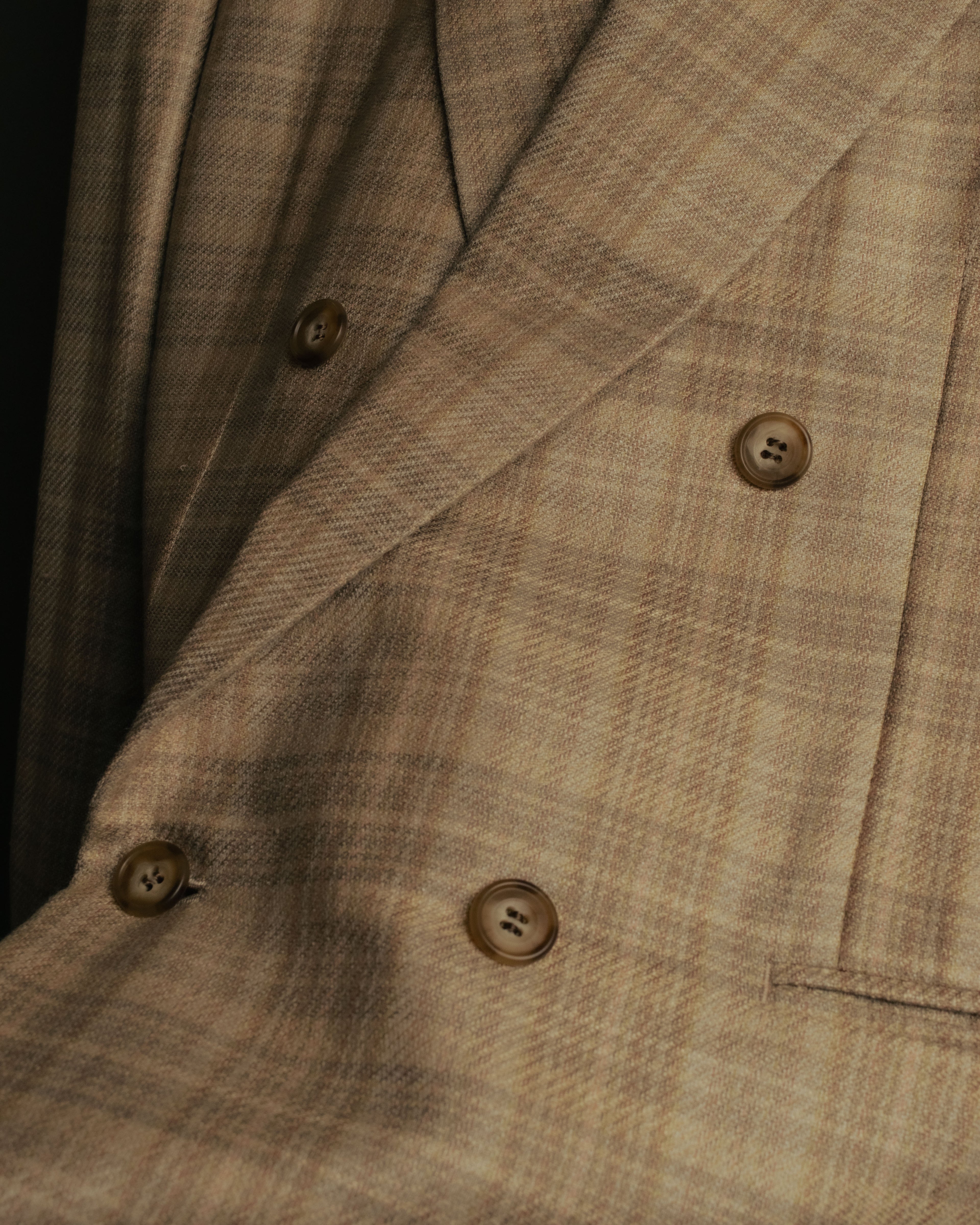 “Christian Dior MONSIEUR” 80’s-90’s Silk blend checked double breasted blazer