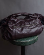 "COMME des GARCONS COMME des GARCONS" Knot drape design leather bag