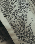 "Hermès" 70's-80's Scarf print shirt