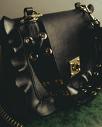 "RED VALENTINO" 2010's Ruffled leather shoulder bag