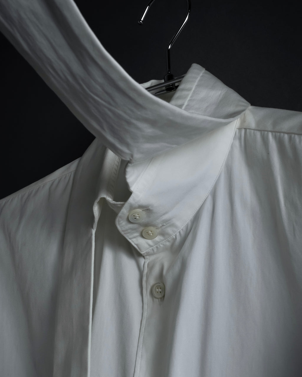"COMME des GARCONS SHIRT" 01AW French cotton bowtie shirt