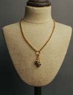 "Christian Dior" 80's-90's Romantic heart charm necklace