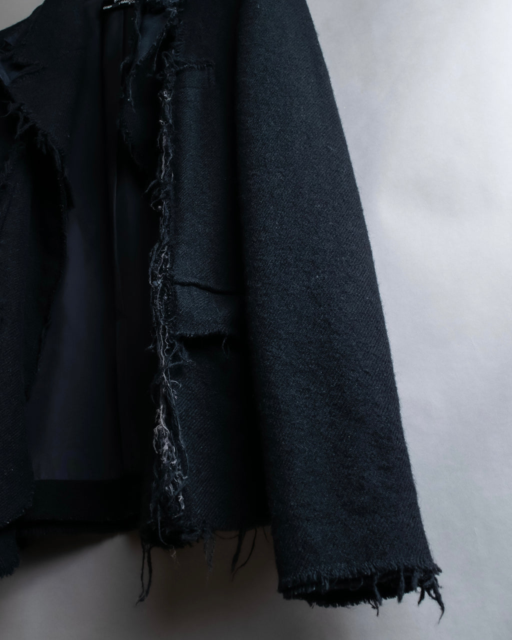 "tricot COMME des GARCONS" Fringe cut design tailored jacket