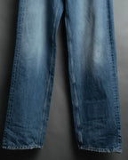 -SPECIAL- “SAINT LAURENT” 2023’s Long extreme baggy faded denim jeans