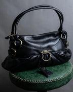 "Salvatore Ferragamo" Gancini motif leather one-handle bag