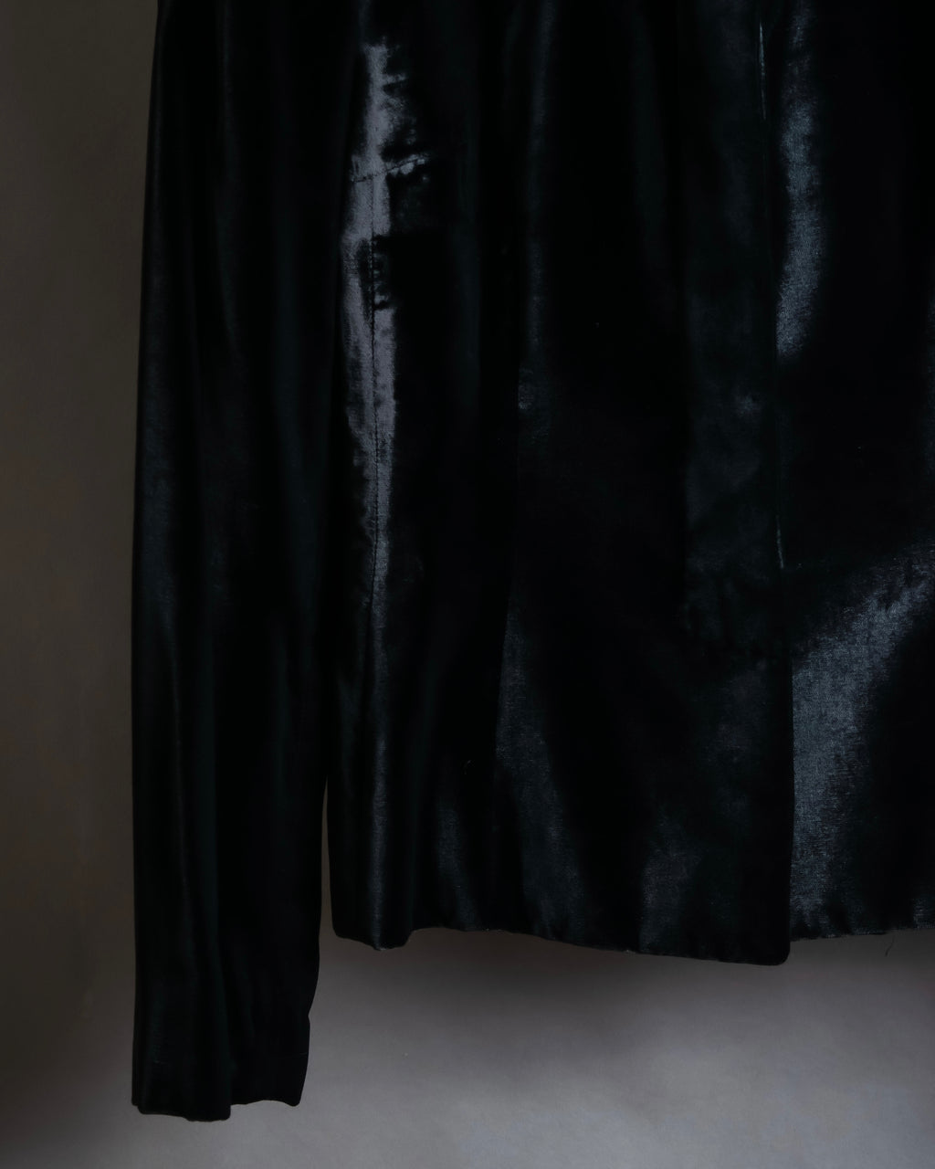 "GUCCI" Velvet shaped shawl collar tailored jacket