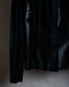 "GUCCI" Velvet shaped shawl collar tailored jacket