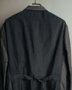 "COMME des GARÇONS HOMME" 10SS Vintage multi-button hickory stripe linen wool jacket