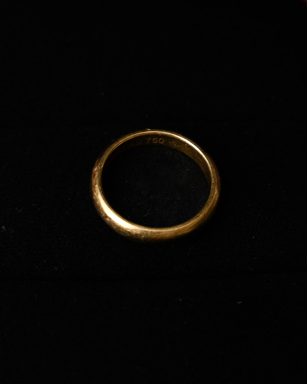 Cartier/ K18 Band Ring Yellow Gold