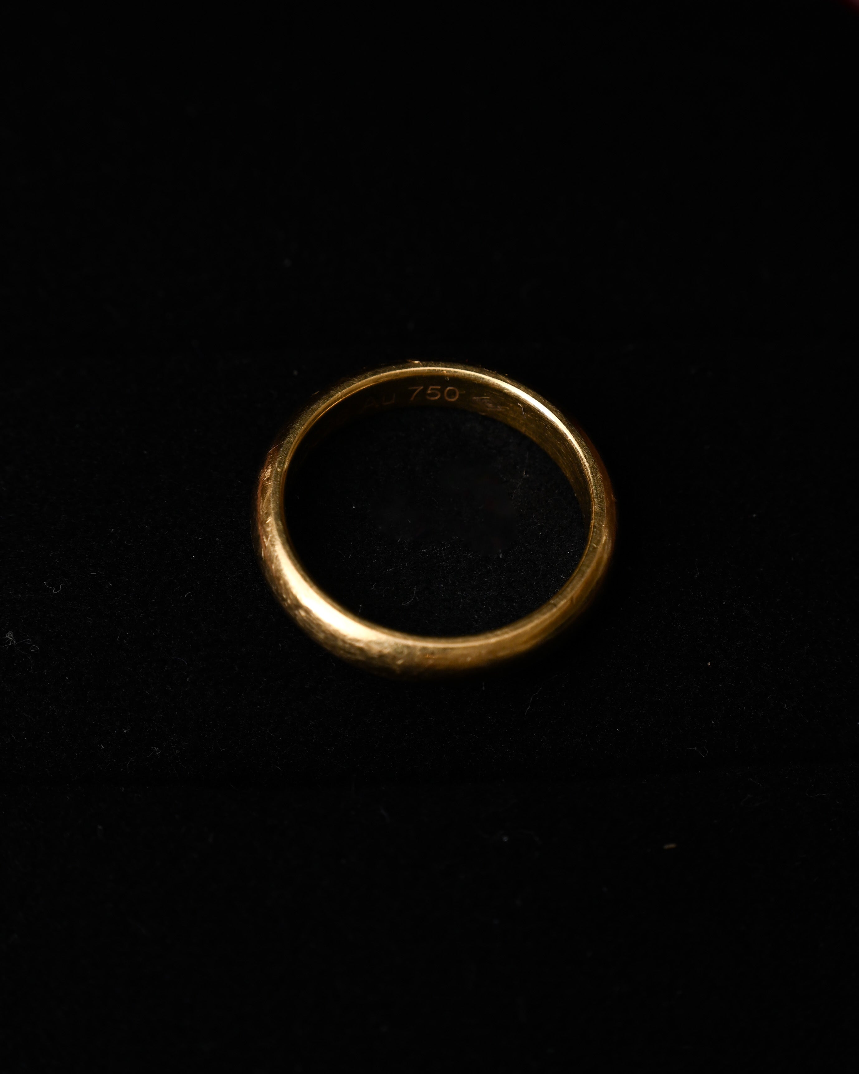 Cartier/ K18 Band Ring Yellow Gold