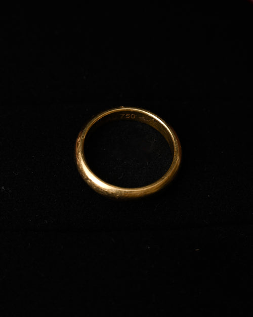Cartier/ K18 Band Ring Yellow Gold
