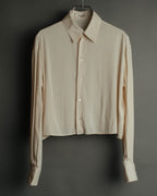 “JUNYA WATANABE” 2008AW Pearl trimmed cupra dress