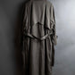 "Vintage matte texture long trench coat"