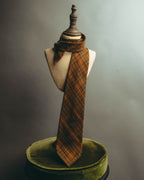 -SPECIAL- “HERMÈS” 70’s-90’s Glen plaid cashmere tie