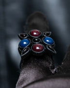 "LOUIS VUITTON"　Geometric color stone ring