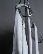 “Helmut Lang” Asymmetry designed v neck one piece