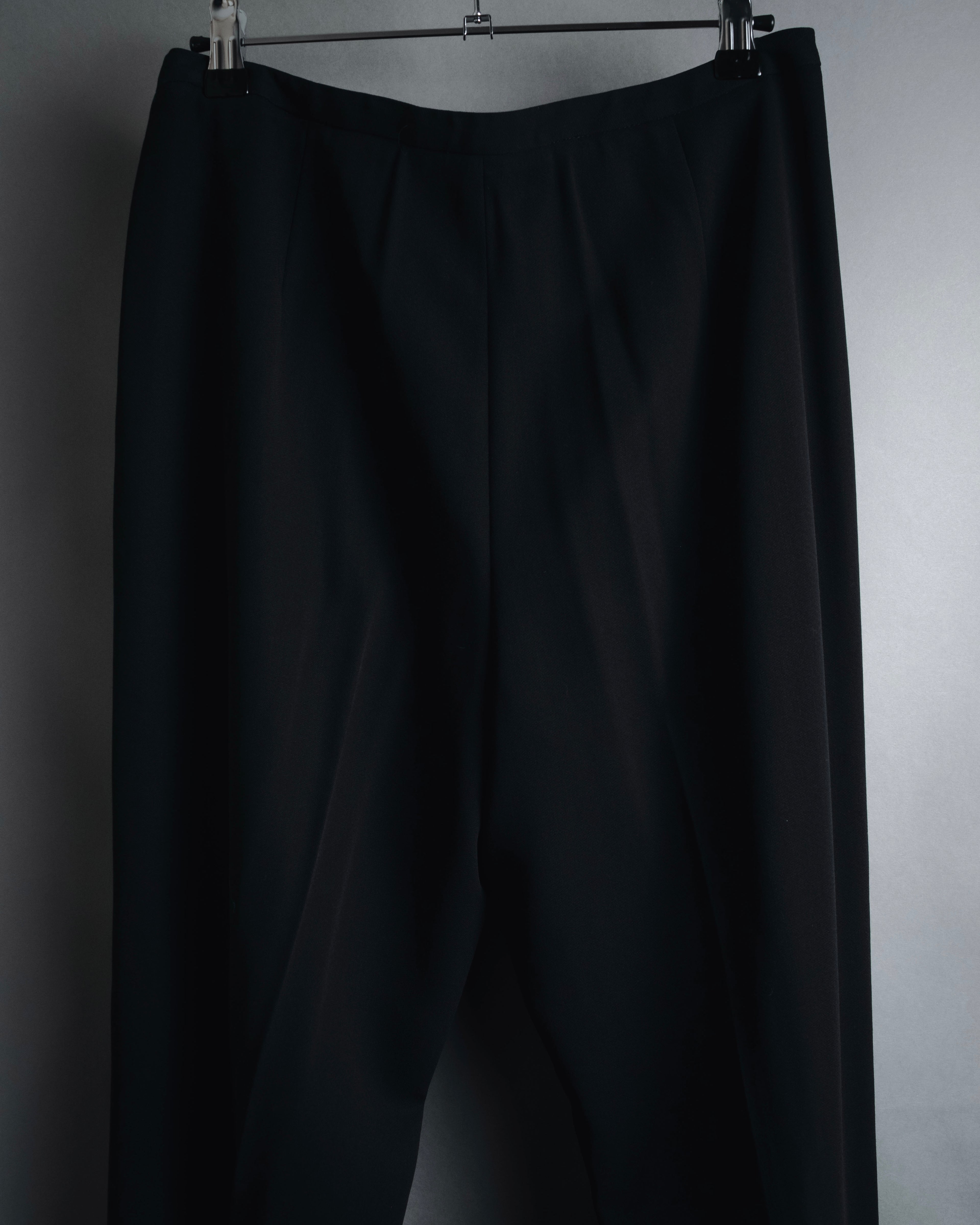 "GIORGIO ARMANI" 90’s Minimalist straight-leg virgin wool slacks