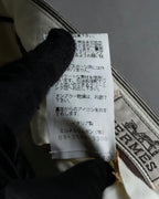 "HERMES" Cotton linen wide tapered slacks
