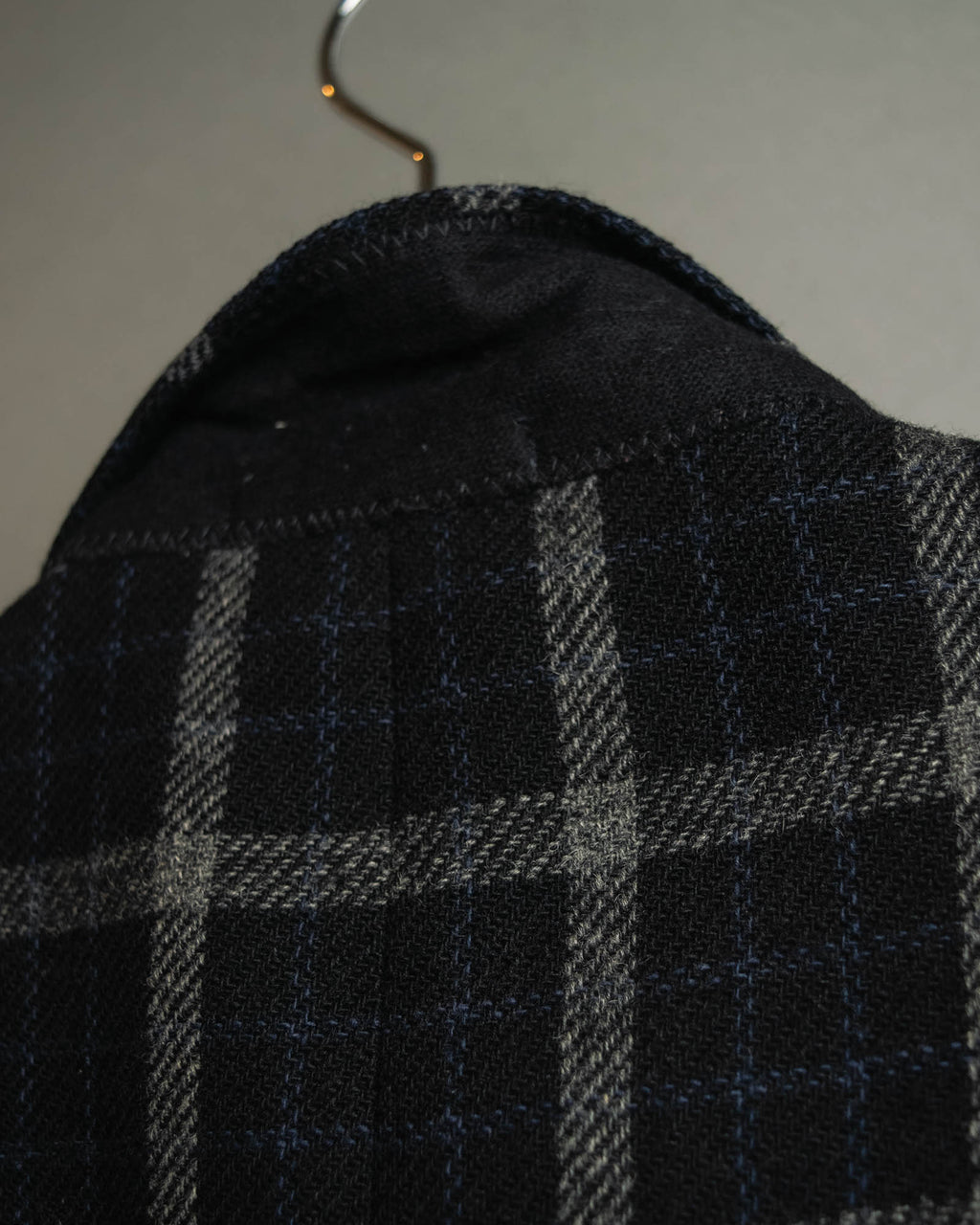 "COMME des GARÇONS HOMME"
90's Oversized wool checked tailored jacke