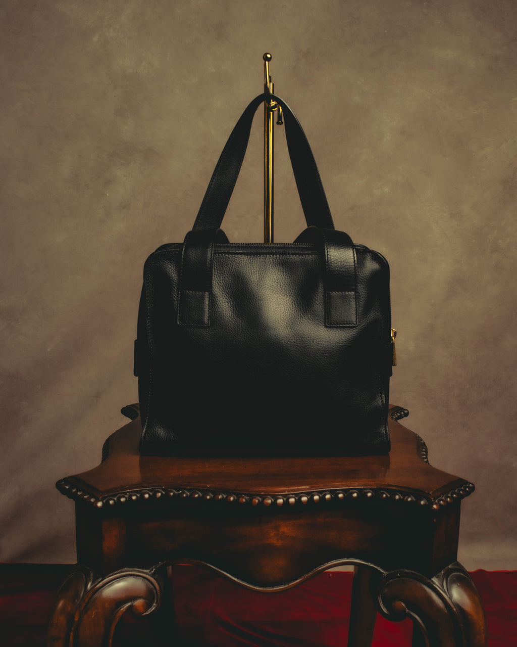 "CELINE" 80's-90's Classic leather top-handle bag