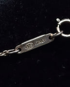 "Tiffany&Co" Roman numeral atlas cube silver necklace