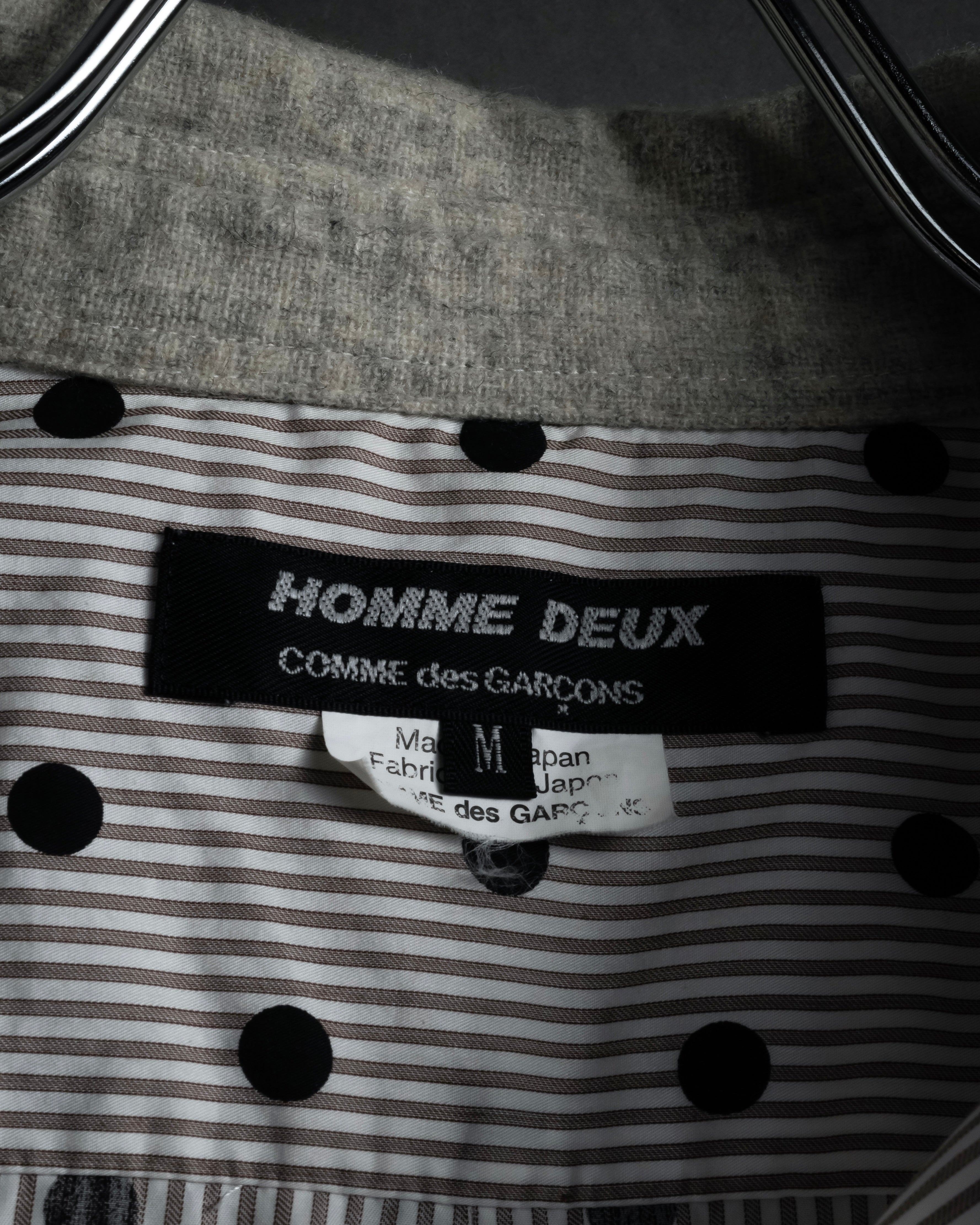 “COMME des GARÇONS HOMME DEUX” 17AW Polka dot stripe shirt