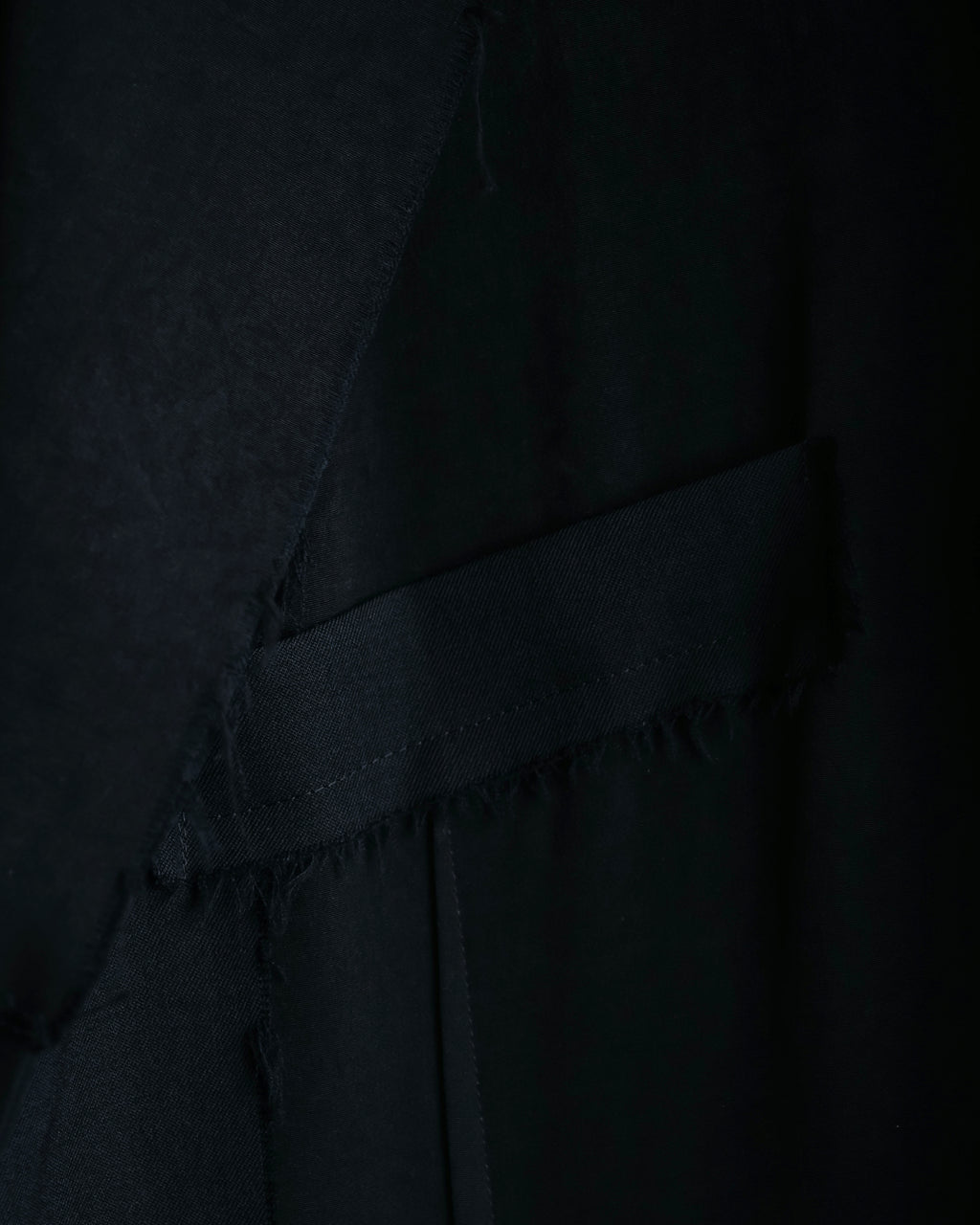 "B Yohji Yamamoto" Inside-out design super long shirt coat