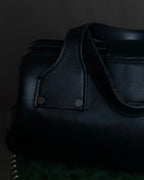 "GUCCI" Vintage gold metal fittings mini doctor bag