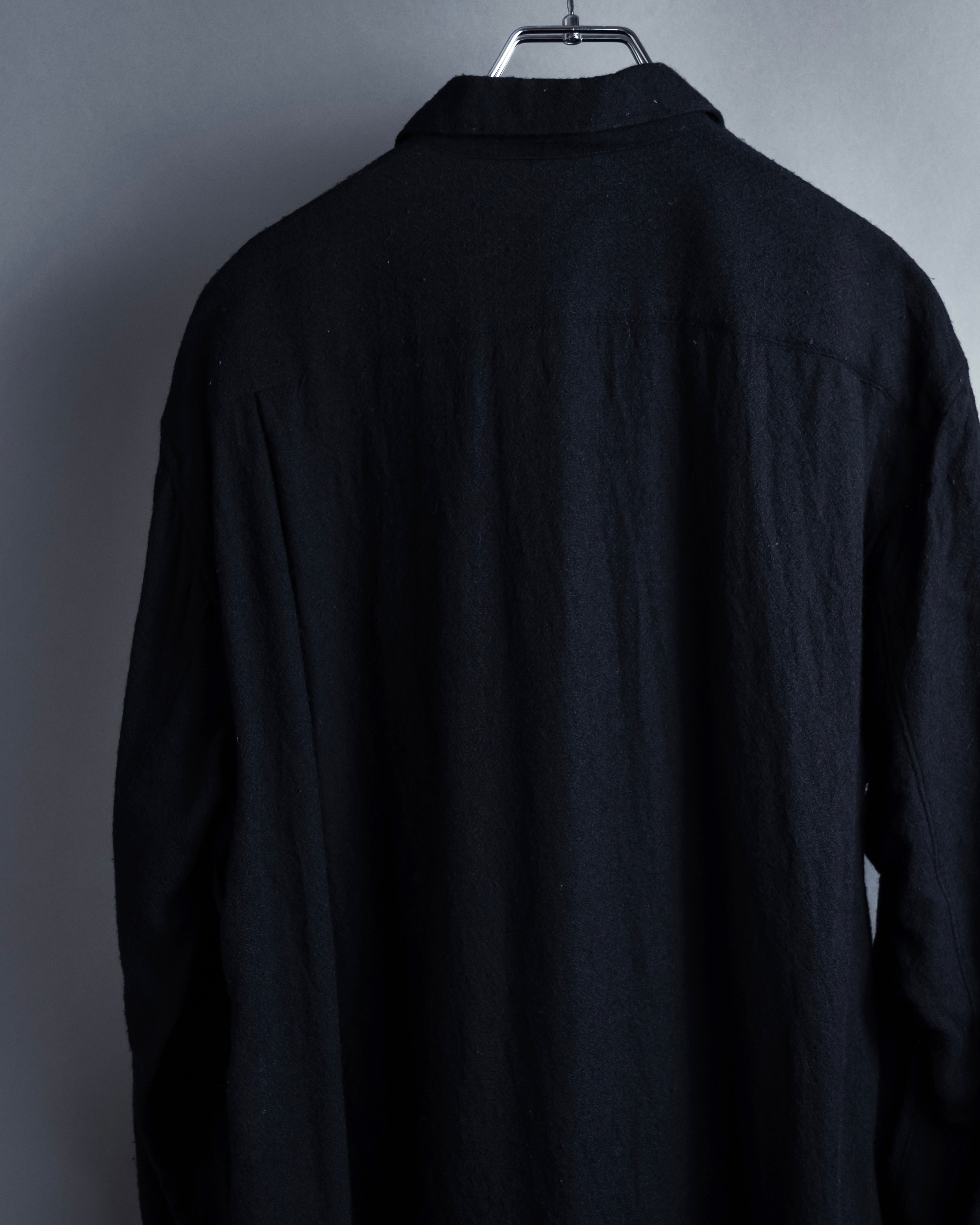 "COMME des GARCONS" 94AW Straight silhouette wool shirt dress