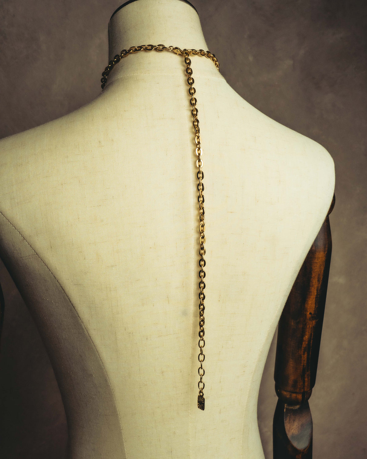 -SPECIAL- "Yves Saint Laurent" 90's-00's Sculptural coral motif crystal pendant necklace