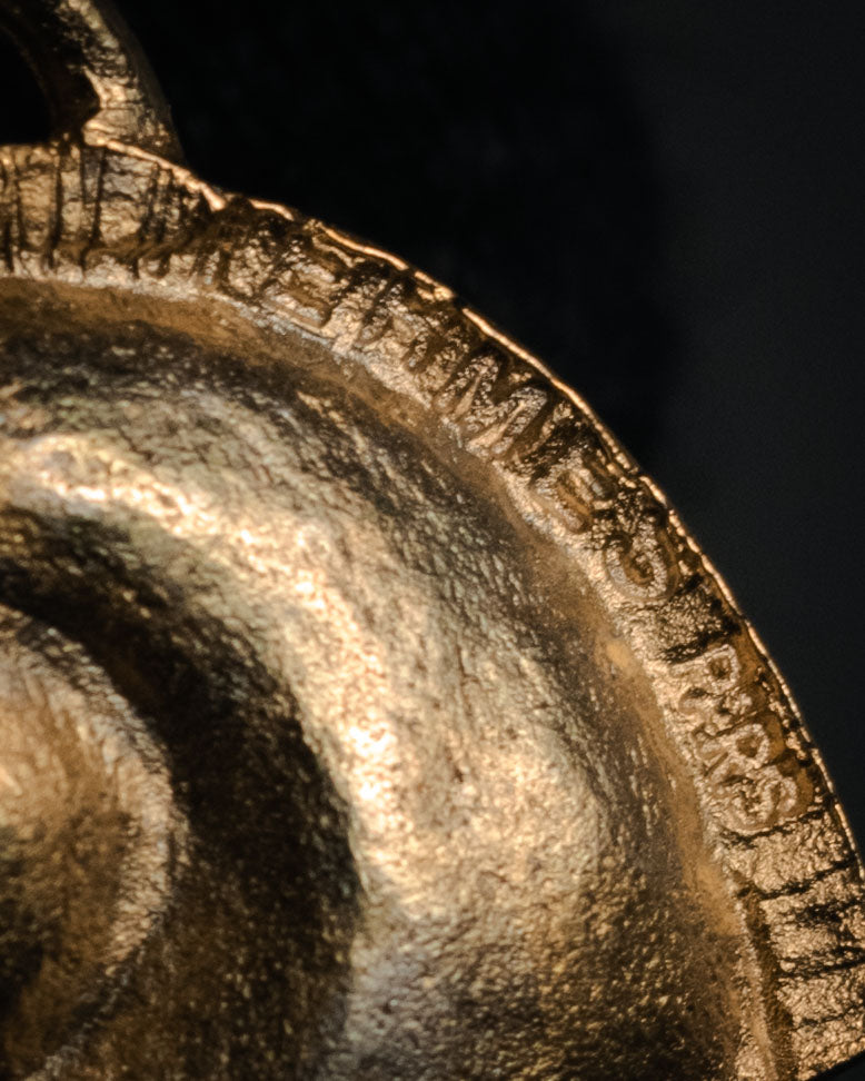 “HERMÈS” 90’s Sculptural cheval motif pendant charm