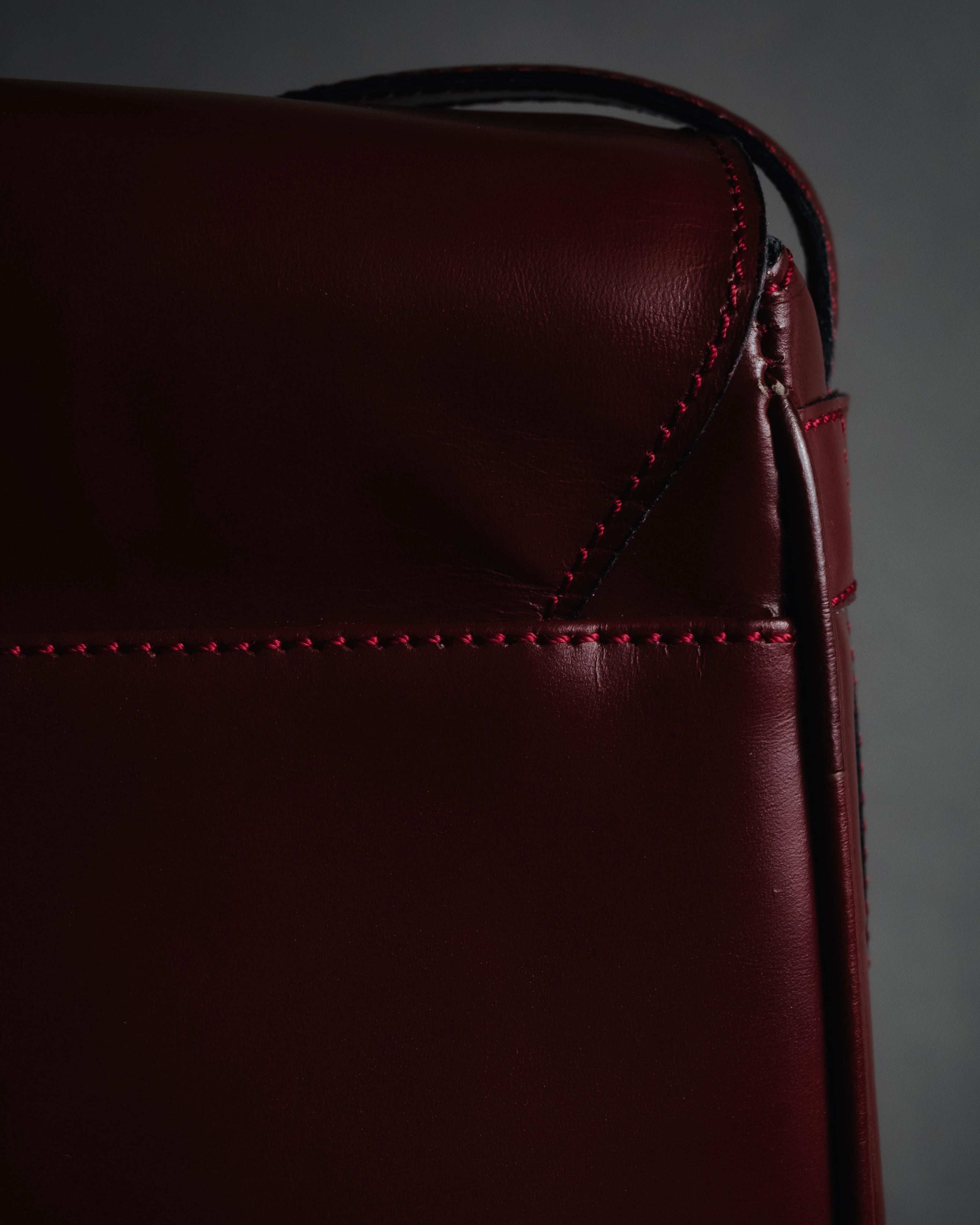 "CELINE" 2019-22 Heritage turn-lock box calf shoulder bag