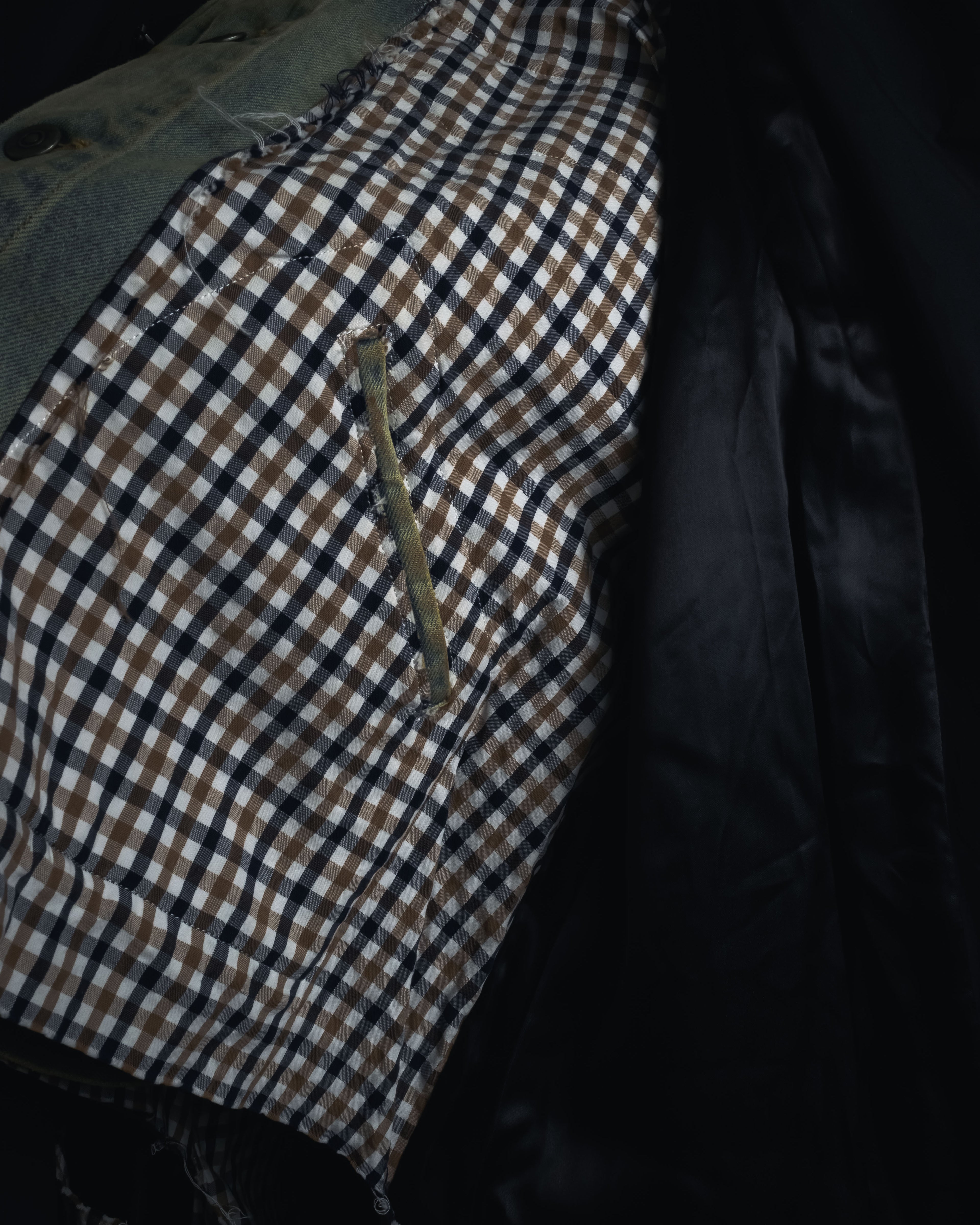 -SPECIAL- "Maison Margiela" 20SS Denim jacket Docking design coat