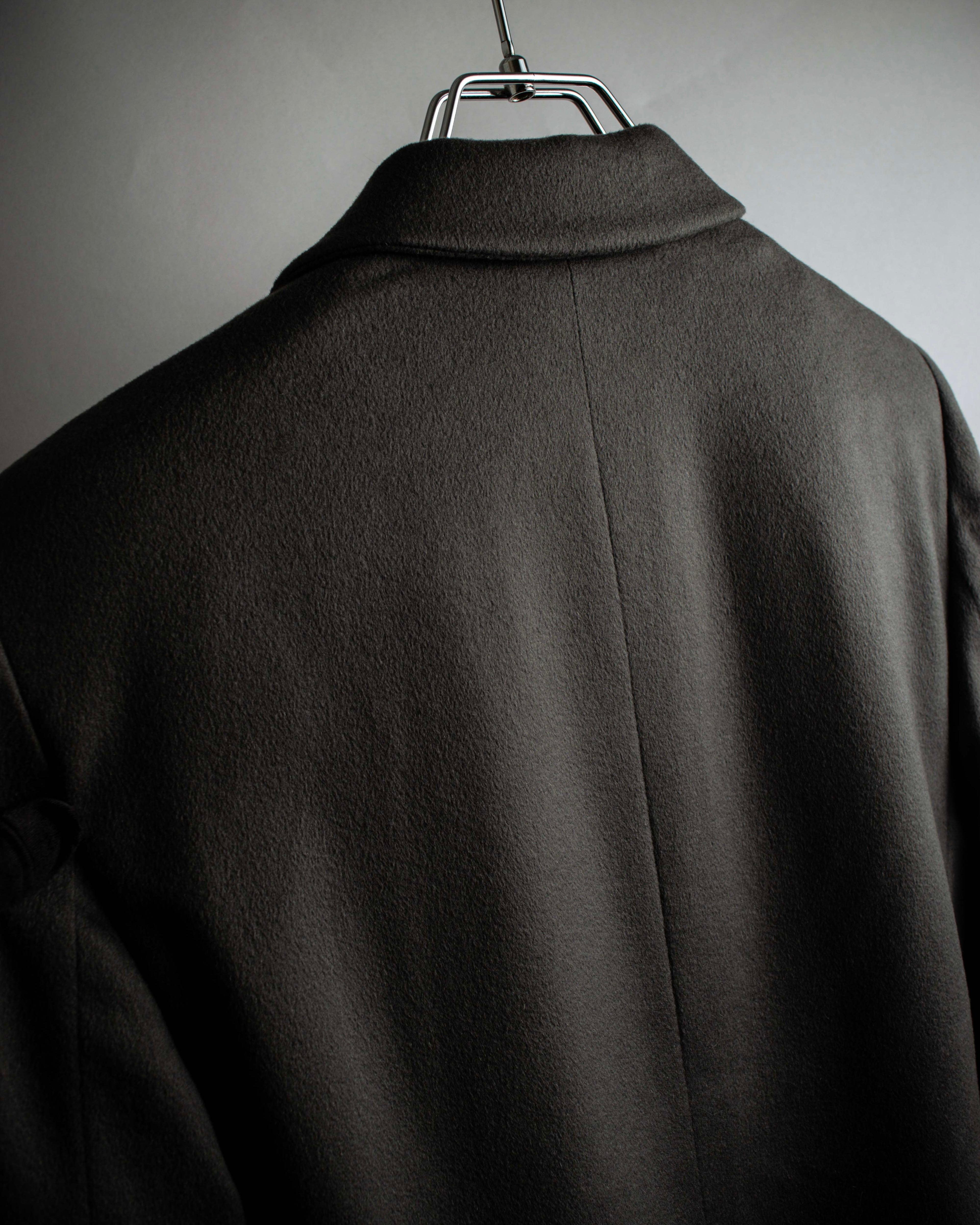 "ARMANI COLLEZIONI" Sharp peak lapel 100% cashmere tailored jacket