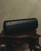 "Burberrys" 80's-90's Classic black leather top-handle handbag