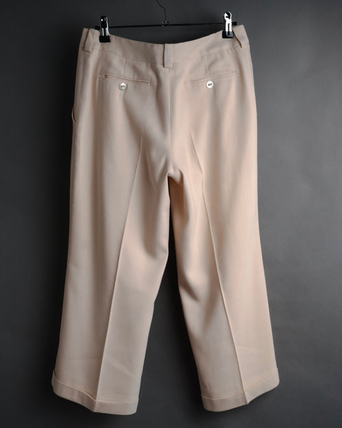 “Christian Dior“ 2000’s Silk wide cropped trousers