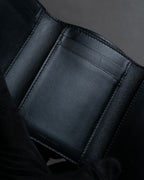 "CELINE" Crossgrain leather tri-fold wallet