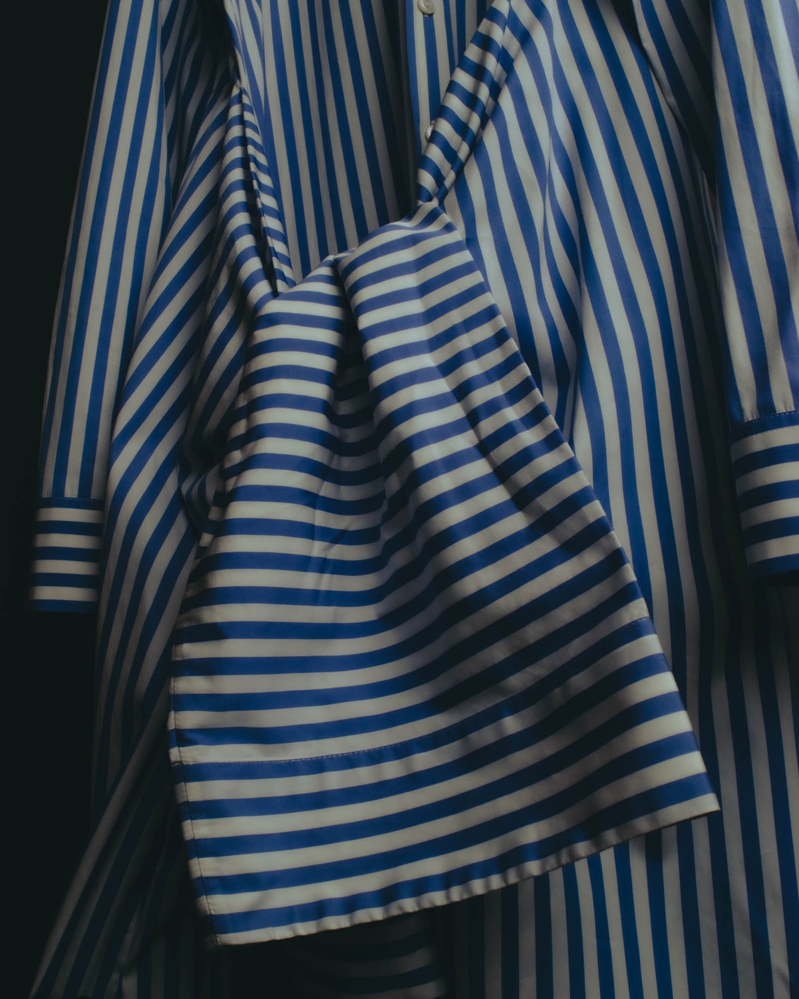 “JIL SANDER” 2018-2023 oversized striped cotton shirt dress