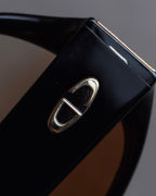 "Christian Dior" Vintage logo hinge oversized sunglasses